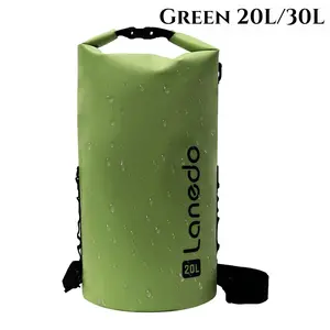 New Lanedo 20L/30L Waterproof Dry Bag Backpack, Floating Roll Top Dry Sack for Kayaking, Beach, Camping, Hiking & Boating, Keep Gear Dry for Water Sports & Outdoor Adventures（green）