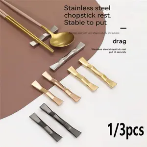 1pc Stainless Steel Chopstick Holder Spoon Rack, 304 Stainless Steel Utensil Stand, Home Decor Tableware Organizer, Christmas Gift