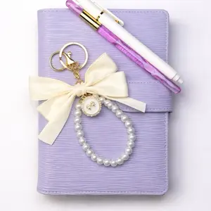 Aesthetic Cash Stuffing Binder Bundle | Lavender Budget Planner Set | Wallet Organizer w/ Pen, Acrylic Pencil & keychain