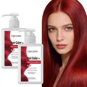 140ml Red Semi-Permanent Hair Color | With Integrated Color-Depositing Conditioner | Color Lock Booster Prevents Fade | 3-in-1 Cleans, Colors & Cares | Vibrant, Long-Lasting Red Hue | Haircare