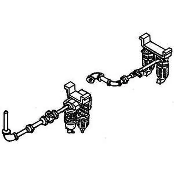 Details West 237 Salem Type Air Filter -- Air Dryer Filter w/Pipes & Mounts, HO Scale