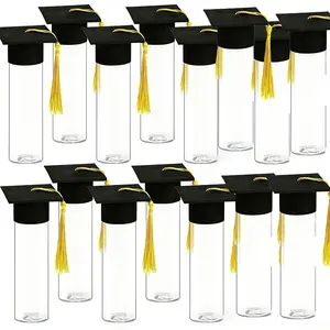 30-Piece Graduation Party Favor Set, Includes Mini Hats & Candy Jars, Perfect for Adult Grad Parties, DIY Decoration Kit, Graduation Gift