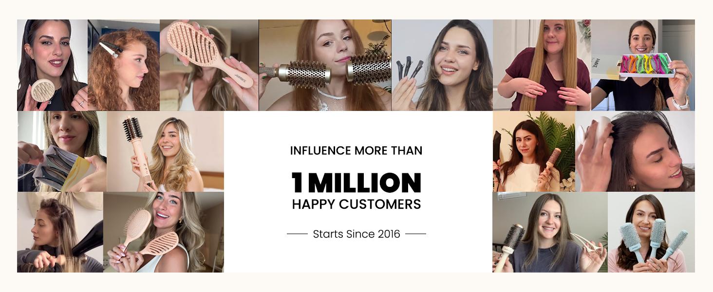 AIMIKE NaturaVol Round Brush for Blow Out, Nano Thermal Ceramic Round Hair Brush for Fine Hair, Fast Blow Dry for Smooth Salon-Style Finish at Home, Adds Volume,Blue (1.3" Barrel, 2.1" with Bristles) AIMIKE NaturaVol Round Brush for Blow Out, Nano Thermal Ceramic Round Hair Brush for Fine Hair, Fast Blow Dry for Smooth Salon-Style Finish at Home, Adds Volume,Blue (1.3" Barrel, 2.1" with Bristles)