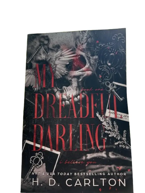 My Dreadful Darling by H.D. Carlton - Hollow Graves Duet Book 1, English Dark Romance Literature Book, Enemies to Lovers, Hidden Truths, Tension Builds (Paperback Edition)