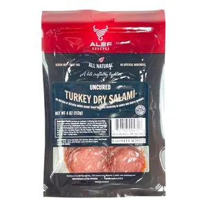 Alef - Turkey Dry Salami, Gourmet Sliced Meat