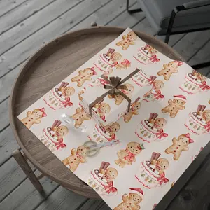 Vintage Gingerbread Wrapping Paper