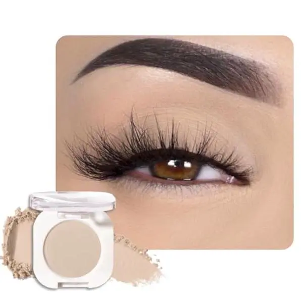 Light Nude Single Matte Eyeshadows Makeup, Neutral Powde Eye Shadow for Women, Skin Singles Matte Eyeshadow Palette Pigmented Waterproof, sombras para ojos, Blendable, Vegan & Cruelty-Free 06