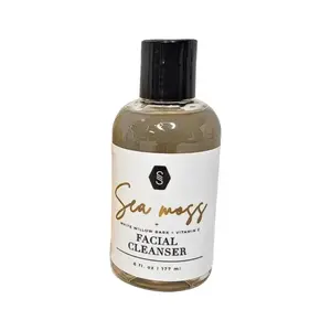 Sea Moss Facial Cleanser for all Skin Types, with White Willow Bark Extract for Gentle Exfoliation, Skin Repair, and Cleansing Skincare Exfoliate