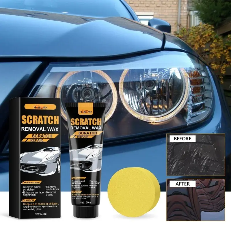 Car Scratch Repair Paste, Car Scratch Remover, Car Paint Restorer, Cleans Surface Oxide Layers & Stains, Repairs Paint Scratches, Improves Automotive Gloss, Restores Light