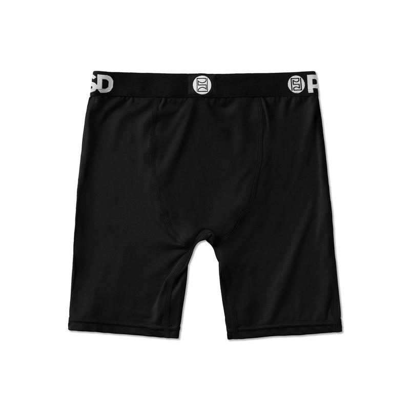 PSD Youth Boy's Black Solids Boxer Brief 3 Pack - Soft, Breathable and Stretch Comfortable Underwear