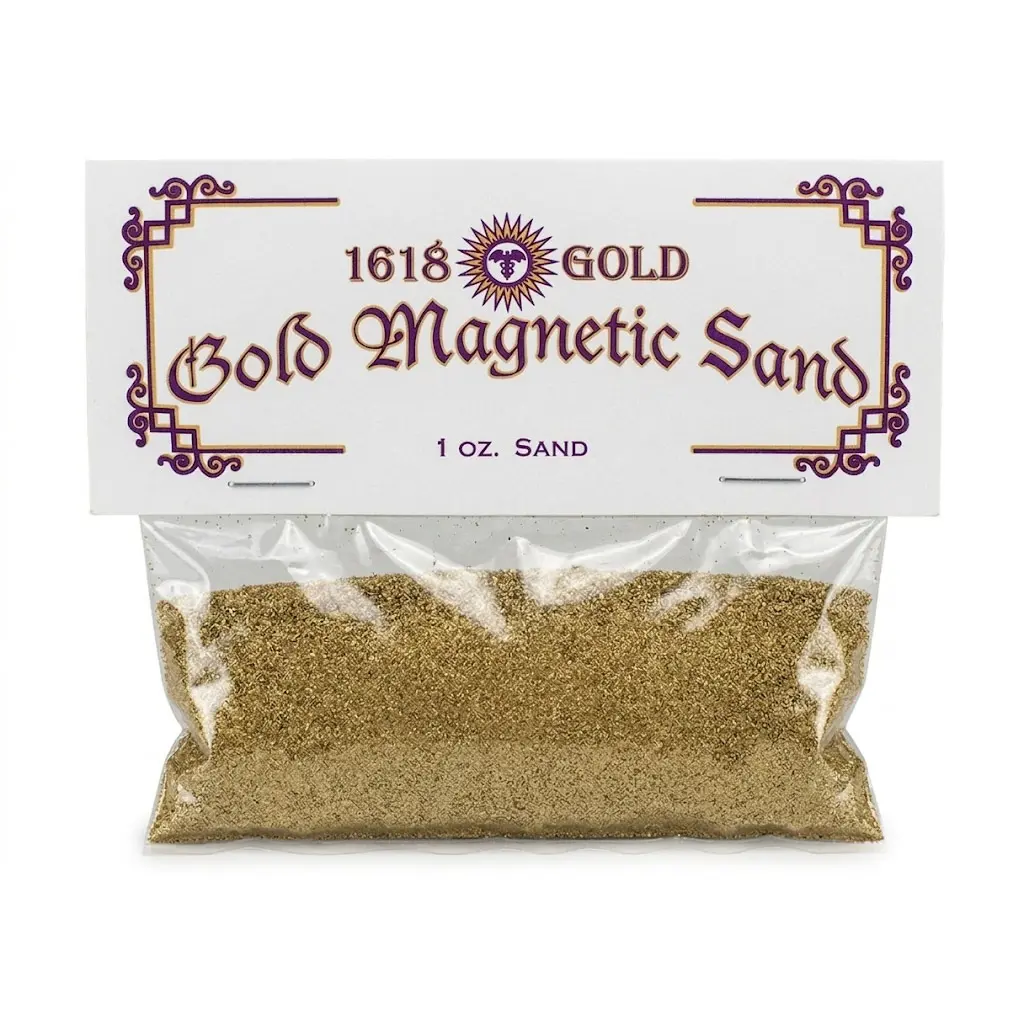 Gold Magnetic Sand 1 oz — Lodestone Food for Money Drawing