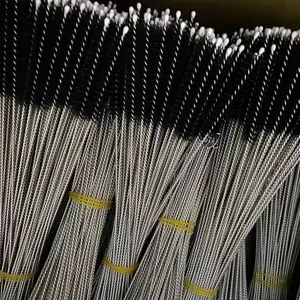 304 Stainless Steel Colorful Straw Brush Set, Fine Test Tube Brush Pipe Cleaning Brush, Cup Brush for Effective Cleaning
