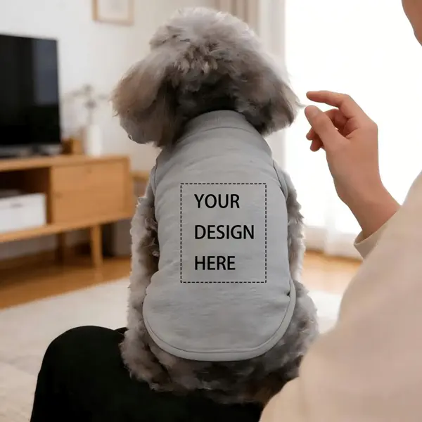 Custom Any Pattern Text Warm Soft Knit Cardigan Winter Coat for Dogs and Cats