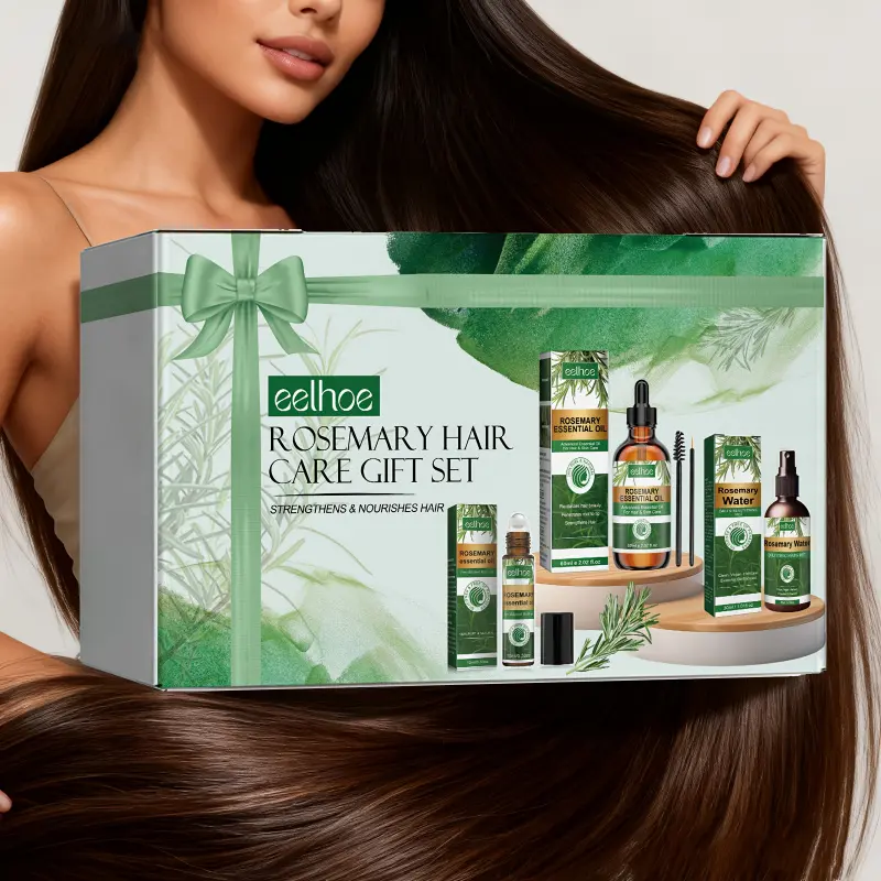 Rosemary Hair Care Gift Set, Haircare, Nourishing Hair, Moisturizing Hair, Fluffy, Strong, Moisturizing Hair Roots, Long lasting Moisturizing, Maintaining Gloss, Anti frizz, Light and Non greasy, Sulfate Free, Suitable for All Hair Types