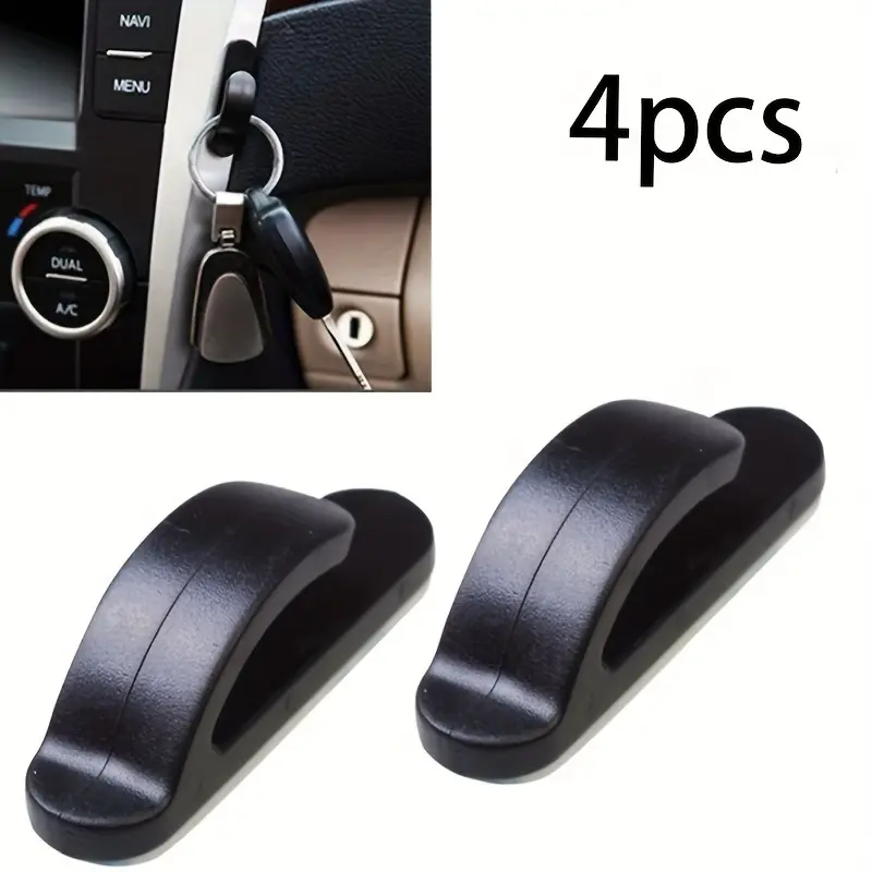4PCS Kitchen bathroom no punching plastic hook, car interior mini adhesive hook, small hook, office wardrobe hook, Key Hook