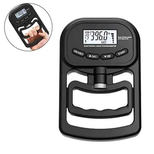 Electronic Grip Dynamometer, USB Rechargeable Digital Hand Dynamometer, Hand Grip Strength Trainer, Professional Hand Power Measuring Instrument, Grip Strength Tester for Home Workouts, Physical Therapy, Rehab Recovery, Sports Training