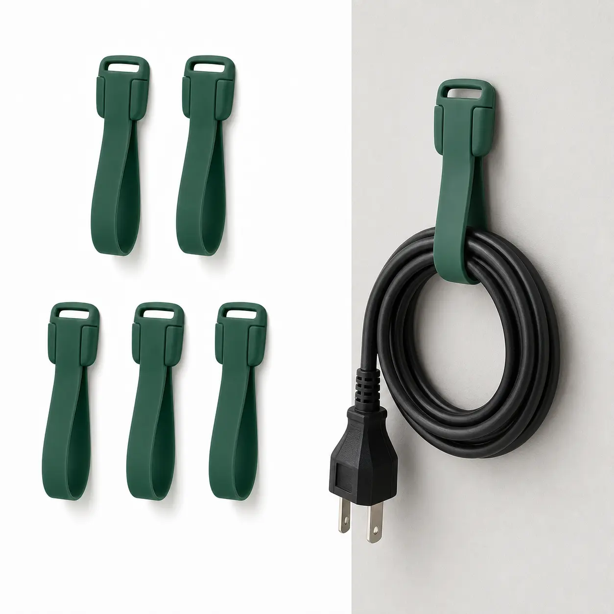 6-Pack Cable Organizer Straps, Wall Cable Holders for Home Improvement Electrical Wire Management