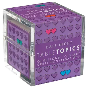 TableTopics Date Night Conversation Cards for Romantic Evenings, Quality Time Together with No Distractions, Gift for Couples' Anniversaries