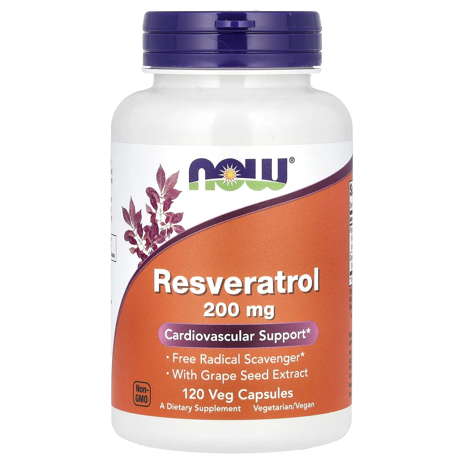 NOW Foods Resveratrol, 200 mg, 120 Veg Capsules NOW Foods Resveratrol, 200 mg, 120 Veg Capsules