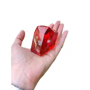 Resin Philosophers Stone Red Gem Bright Red Mythical Stone Magic Stone Alchemy Stone Gift for Him Gift for Her Unique Resin Gifts