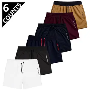 6-piece set shorts for men Summer men's casual quick drying shorts, sports and casual jogging, breathable and loose bottom shorts tiktok shop deals 5 sense gifts for him Plain Beige Menswear Tropical SpringStatements