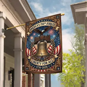 Stand Proudly for the USA Flag in Your Garden, Kneel Devoutly for the Cross of Christian Faith, Celebrate 250 Years of American Independence, 4th of July Patriotic Decor, Eagle Symbol, God Bless America, Gift for Patriots