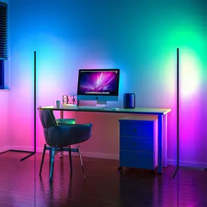 2/pack RGB Smart Corner Floor Lamp Remote & APP control, Music Sync Lights