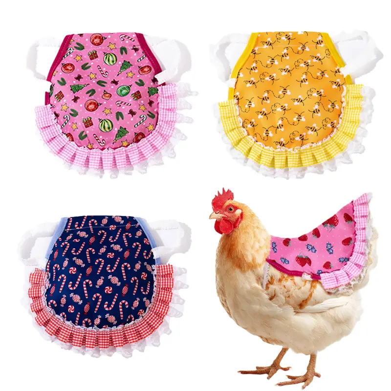 Chicken Hen Saddle Vest - Double-Layer Back Protector, Anti-Pecking, Breathable Farm Poultry Supply to Prevent Feather Loss from Bullying, Hens