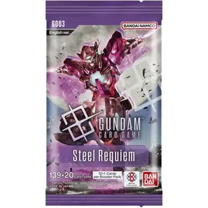 Gundam TCG: GD03 Steel Requiem Booster Box Gundam Card Game Bandai Namco