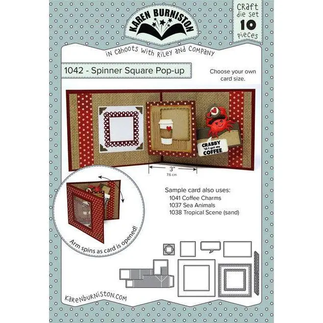 Karen Burniston - Dies - Spinner Square Pop-up
