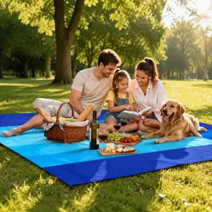 FEITAI Waterproof Sandproof Beach Blanket, 79"x83"/10'x9" Quick Drying Mat for 2-8 Adults, Outdoor Picnic Accessory for Camping, Hiking