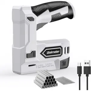 [Father's Day Gift]Electric Staple Gun, 2 in 1 Lithium-ion Electric Stapler, 4V Cordless Brad Nailer Kit with Staples Nails, USB Charger, Power Tacker for Upholstery, Material Repair, Carpentry, DIY