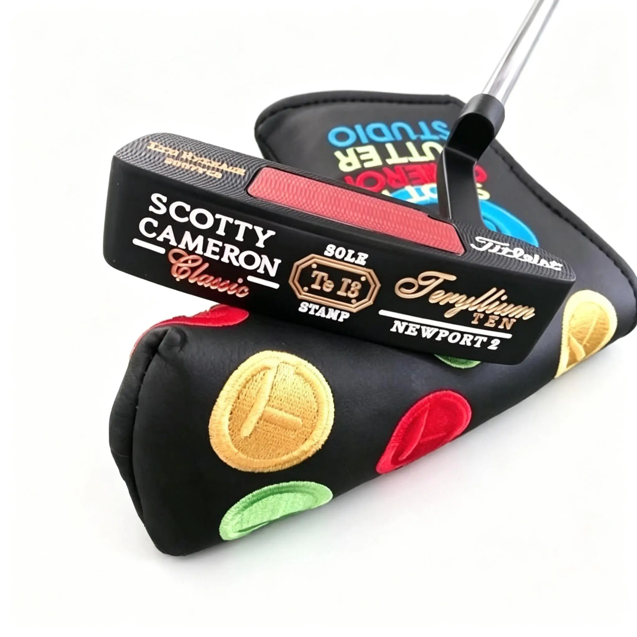 2026 Latest Model Steel Head Golf Putter, Black and Gold Straight Shaft, Single Stainless Steel Club, Ideal Birthday Gift, Steel Head Putters