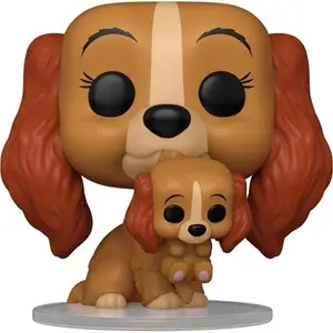 Funko Pop - Lady and the Tramp - Lady with puppy Vinyl Figure #1553 w/ Pop Protector
