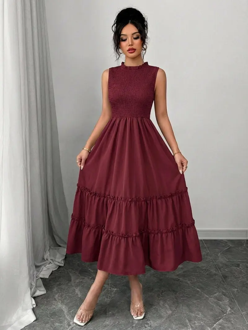 Pleated summer dress - TikTok Shop