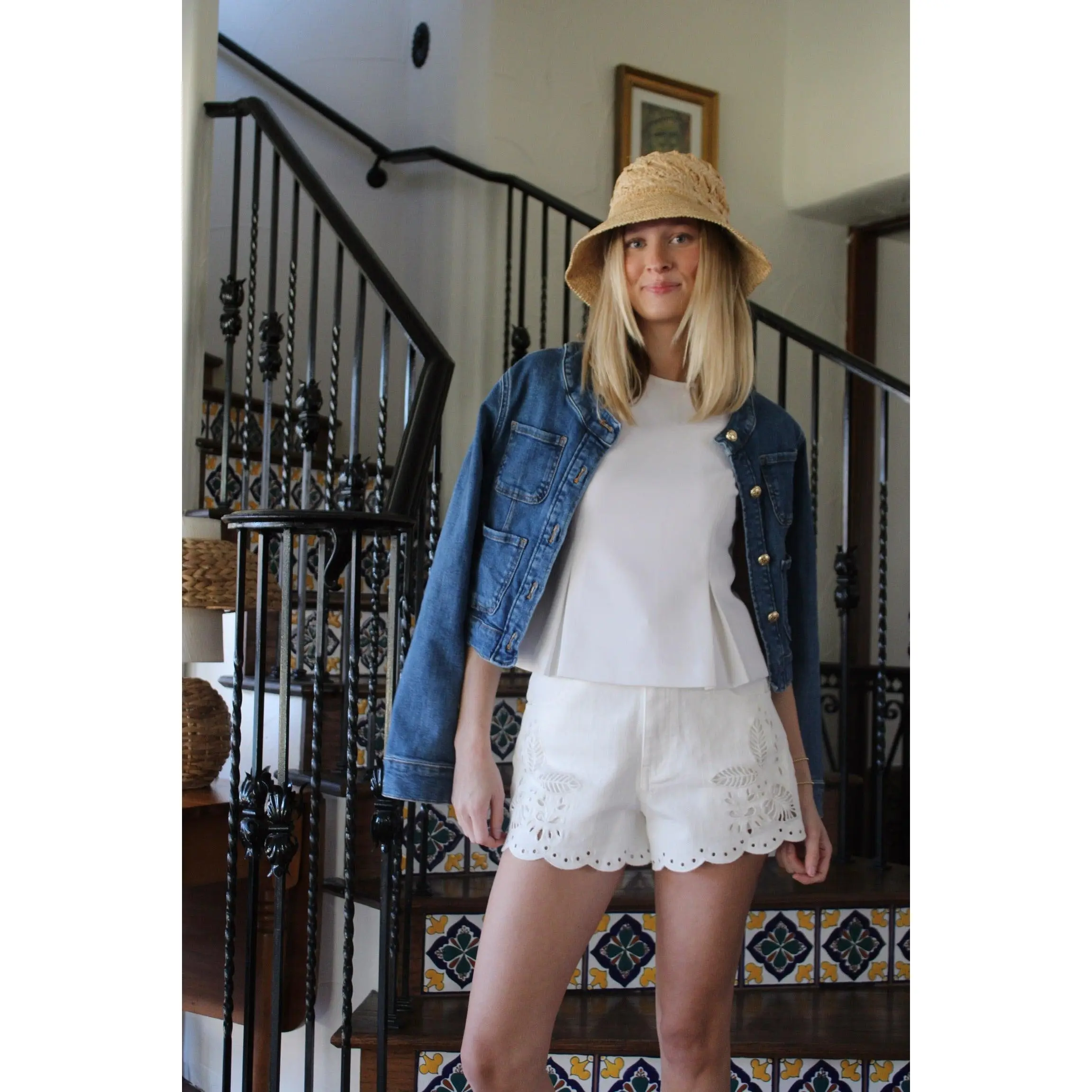 Springtime Scalloped Shorts
