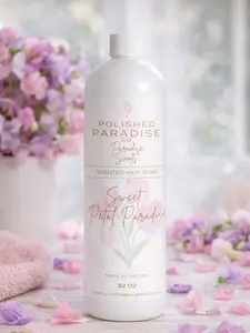 Sweet Petal Paradise Sweet Pea Scented Mop Soap – Luxury Floral Floor Cleaner, 32 oz Spring Home Fragrance Cleaner Mother's Day