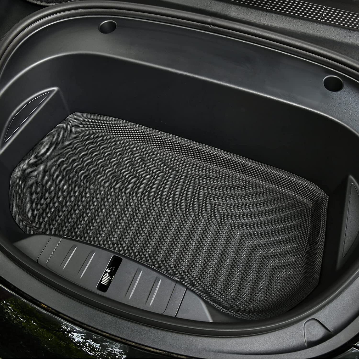 YITAMOTOR All-Weather Floor Mats for Tesla Model Y 2021-2024 7-Seats TPE Custom Fit Protector Set with Rear Backrest Mats & Cargo Liners 9 PCS