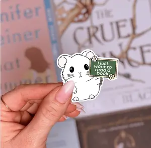 I Just Want to Read a Book Sticker - Simple Design for Book Lovers - Ideal for Book Enthusiasts