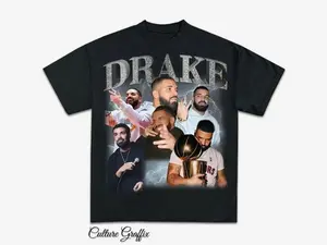 Drake Bootleg Shirt Black, Vintage Rap Hip Hop Tee Drake, Heavy Cotton Tee, Drake Bootleg T Shirt, Vintage Graphic Tee, Her Loss 9L2 RMJ