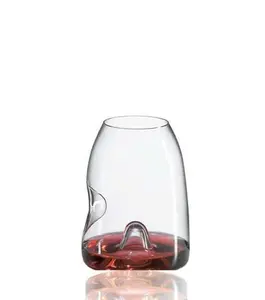 212 MAIN Handmade European 14oz Lead-Free Ravenscroft Crystal Vintner's Tasting Glasses (W6238) - Set of 4, 1oz Pour Design, Ideal for Red Wines