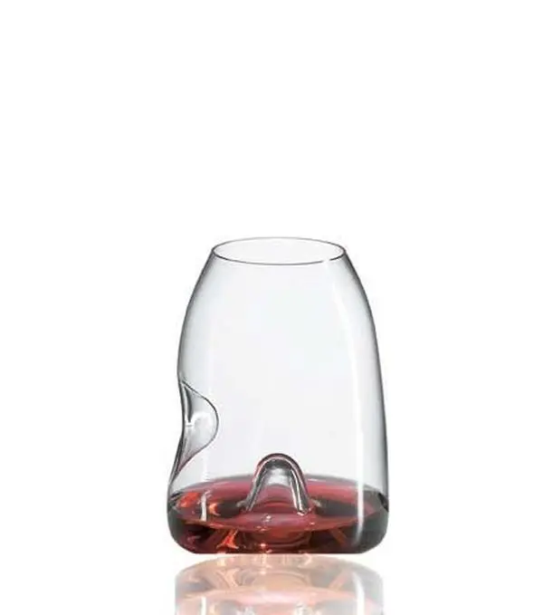 212 MAIN Handmade European Ravenscroft Crystal Vintner's Tasting Glasses (W6238) - Set of 4, 14oz Lead-Free, 1oz Pour Design, Finesse-Enhancing, Ideal for Red Wines, Cellars, Hand Made by Old World European Craftsmen, Wineries