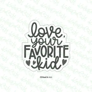 Love Your Favorite Kid Cookie Cutter - Large - 4