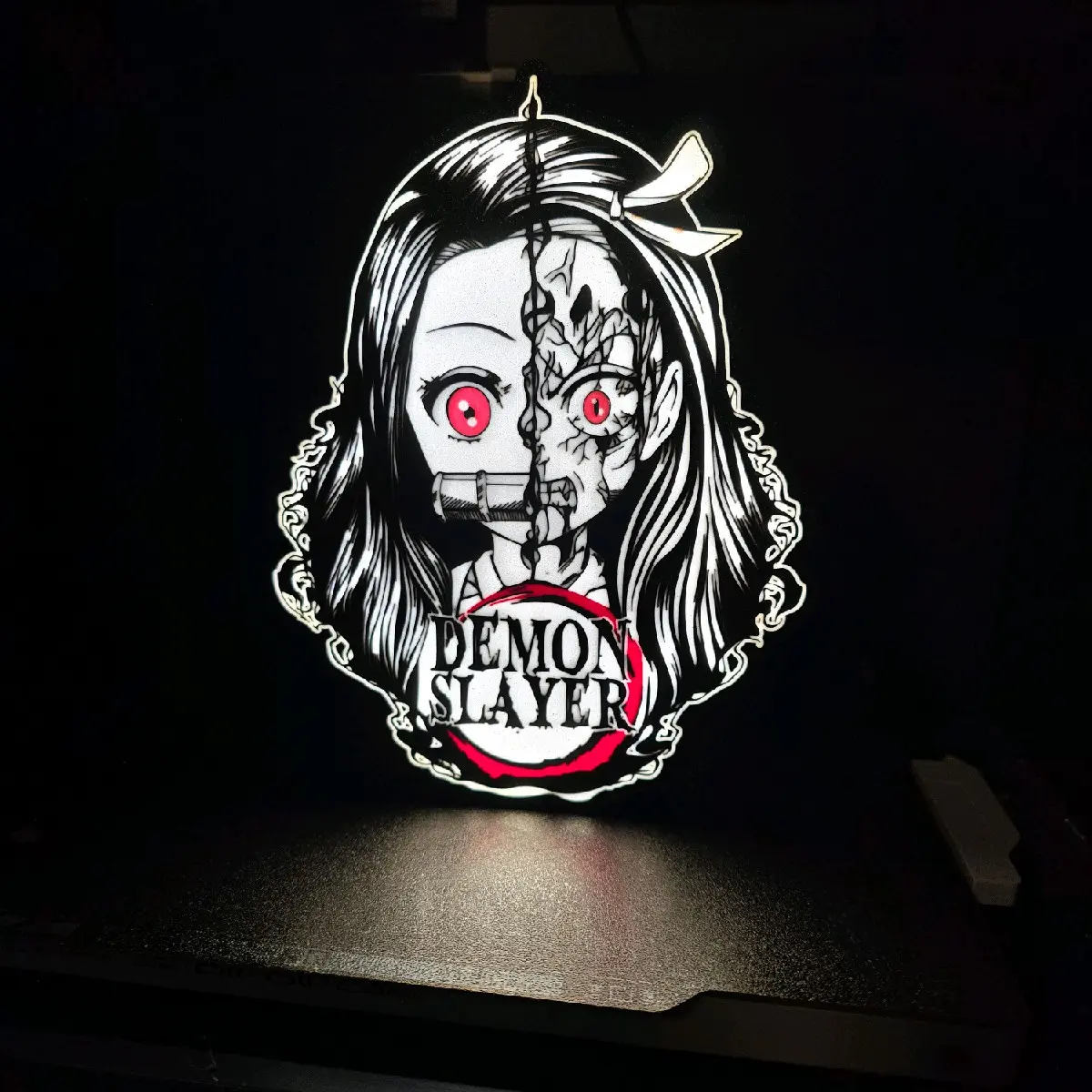Nezuko Lightbox (Demon Slayer) - Unique Design with Pre-Installed LEDs & USB-C Power for Fans of the Anime Series