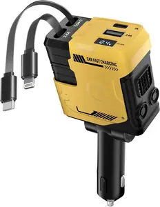 Retractable Car Charger, 69W USB C Car Accessories Adapter for iPhone 17 USB C Charger Fast Charging, Gifts for Women Men, Travel Essentials, for iPhone 17 Pro Max Air 16 15 14 13 12 Samsung S25