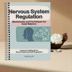 Nervous System Regulation Workbook, Somatic Exercise Polyvagal Theory Ladder Vagus Vagal Nerve Therapy Techniques Worksheets Co-regulation, Visual Learning Tools