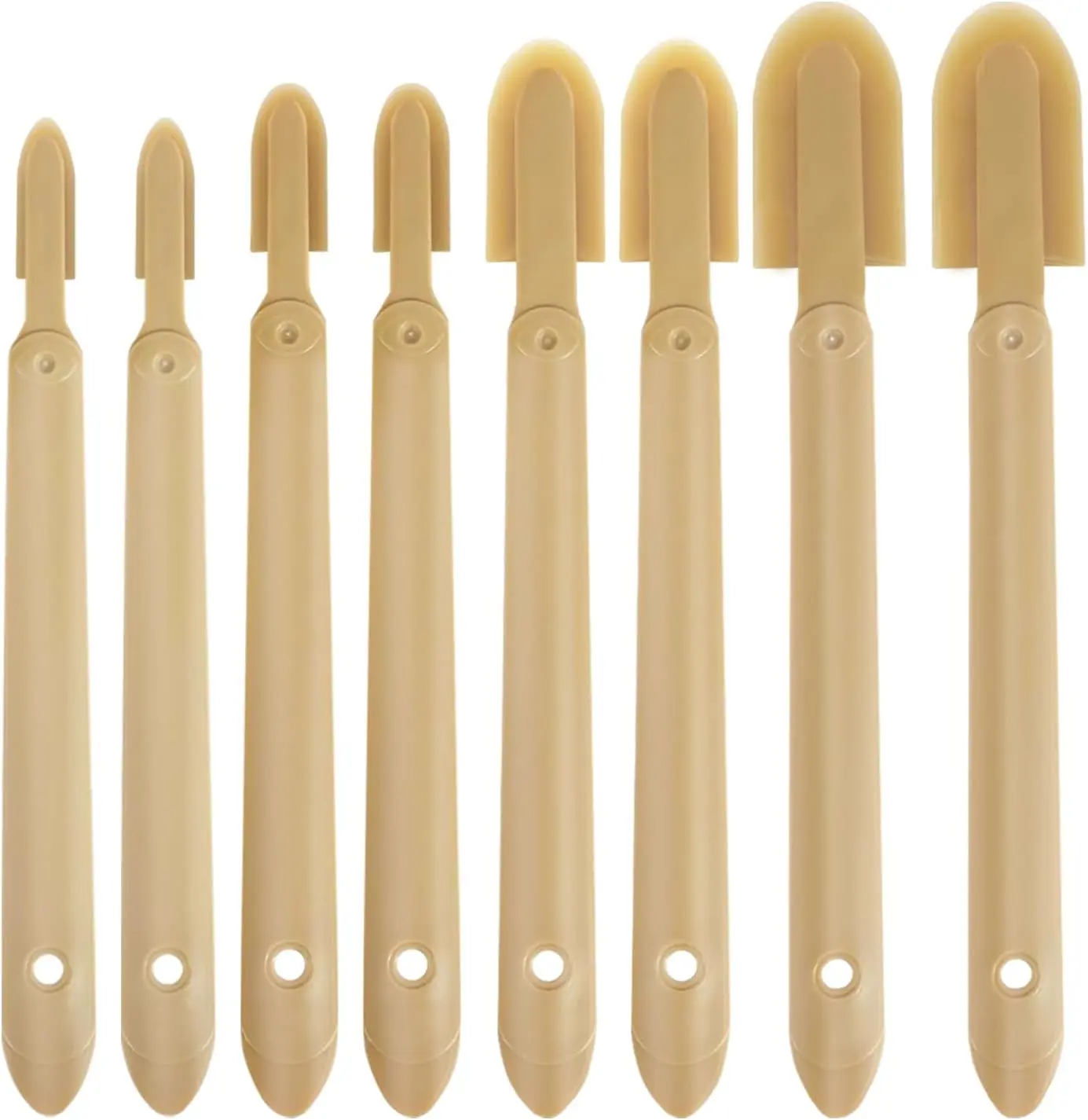 8 count Rubber Caulking Spatulas Tool,Rubber Caulk  Sealant Finishing Tool,Spreader Applicator Caulking Finishing Tool Rubber for Floors, Tiles, Walls, Bathrooms, Kitchens 4 Size