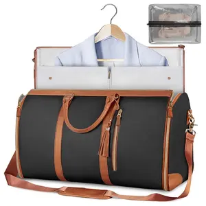 Outdoor Travel Portable Foldable 3-in-1 Hanging Luggage Set Weekend Travel Bag, Large Bag with Toiletry Bag for Weekend Travel