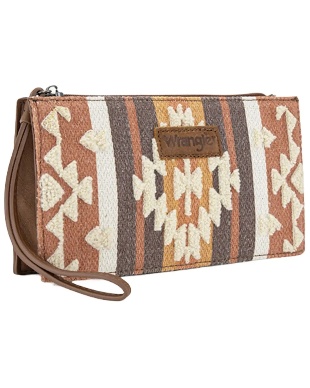 Wrangler Women's Women'S Sherpa Southwestern Print Canvas Clutch - Wg313-181Br