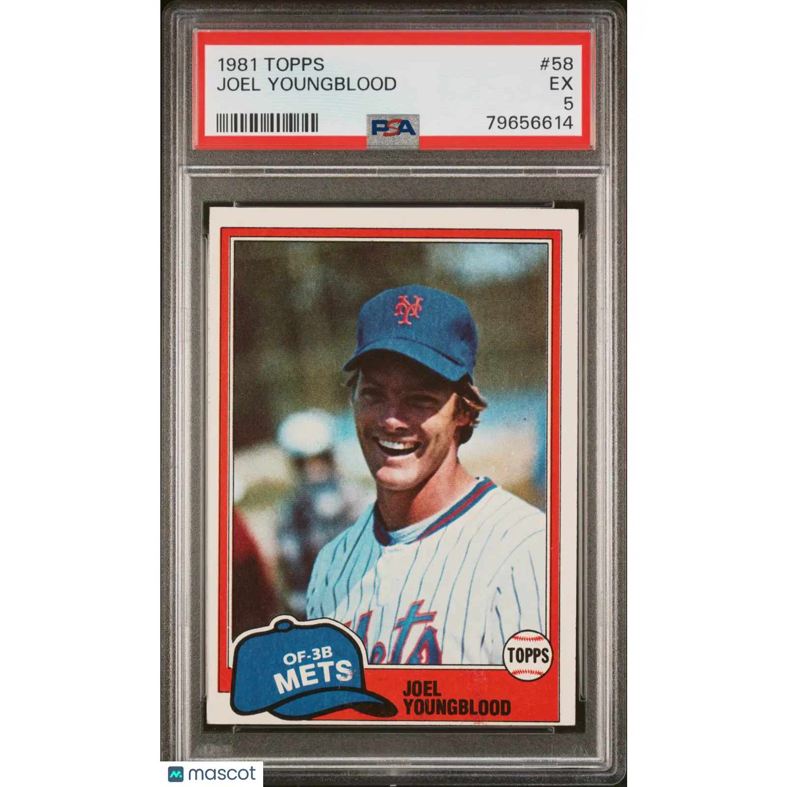 Joel Youngblood PSA 1981 Topps #58 Baseball 5